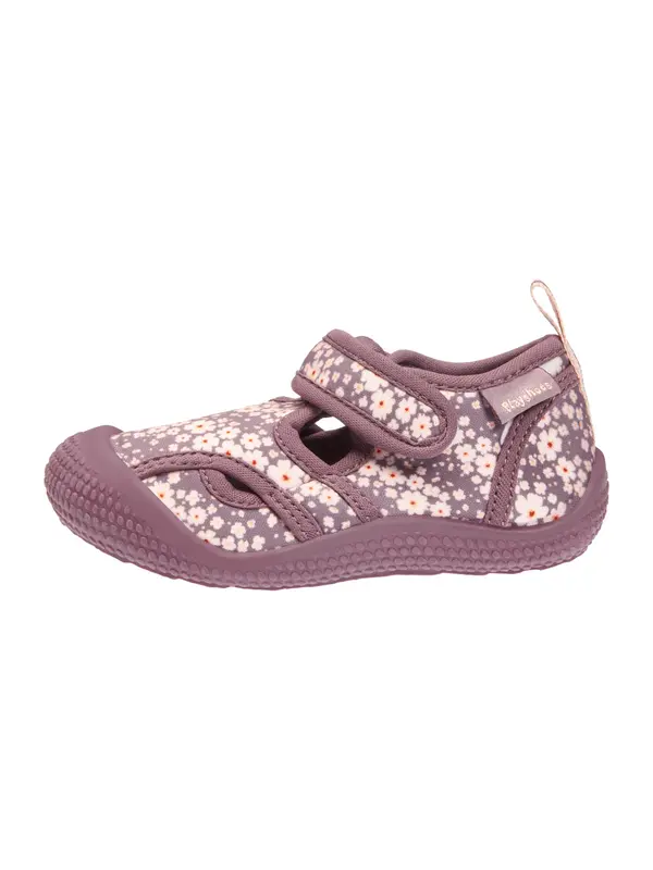 PLAYSHOES PLAYSHOES Papuče  sivkasto ljubičasta (mauve) / svijetlo crvena / bijela