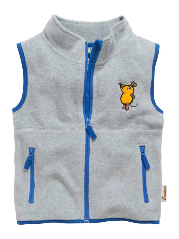 PLAYSHOES PLAYSHOES Prsluk 'DIE MAUS'  kraljevsko plava / limun / šafran / siva