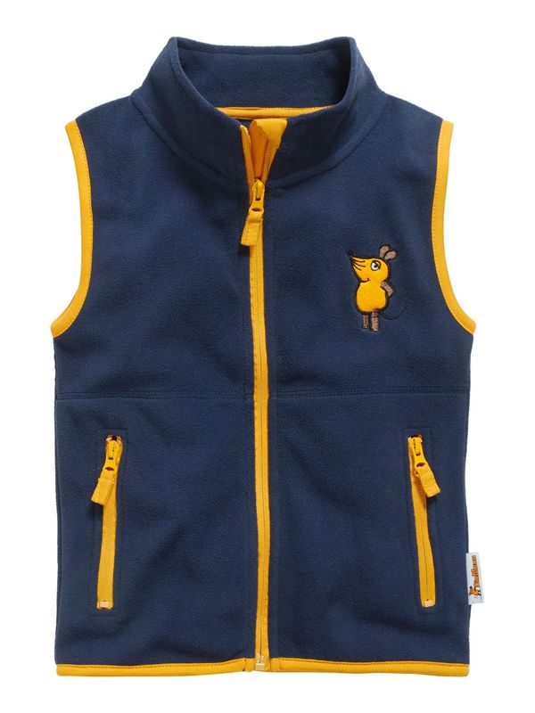 PLAYSHOES PLAYSHOES Prsluk 'DIE MAUS'  morsko plava / zlatno žuta