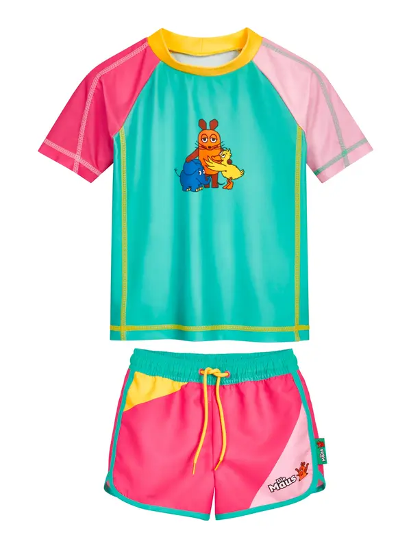 PLAYSHOES PLAYSHOES UV-zaštita 'DIE MAUS Freunde'  tirkiz / žuta / roza / roza