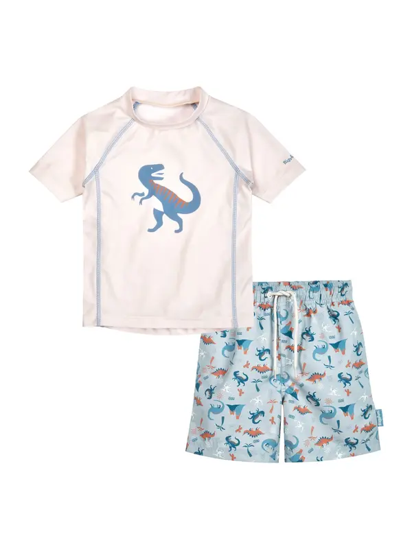 PLAYSHOES PLAYSHOES UV-zaštita 'Dino'  ecru/prljavo bijela / opal / konjak / bijela