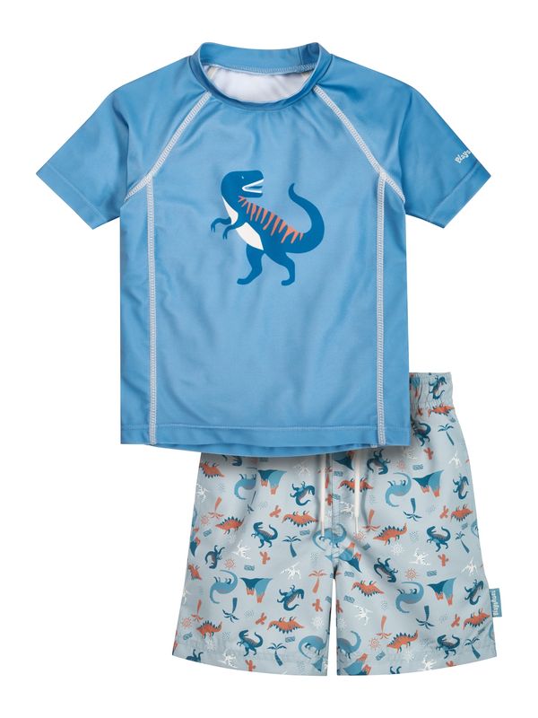 PLAYSHOES PLAYSHOES UV-zaštita 'Dino'  plava / pastelno plava / narančasta / bijela