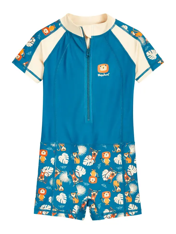PLAYSHOES PLAYSHOES UV-zaštita 'Dschungel'  boja pijeska / petrol / narančasta / crna