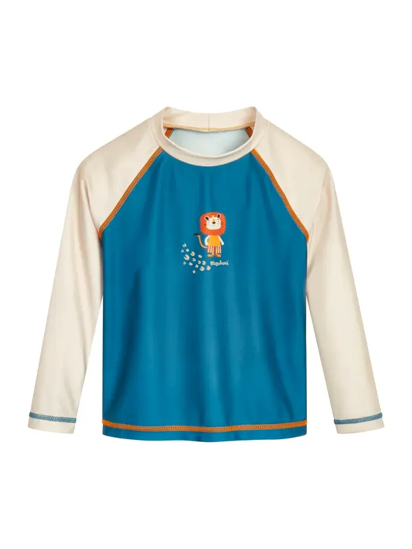 PLAYSHOES PLAYSHOES UV-zaštita 'Dschungel'  petrol / mandarina / vuneno bijela