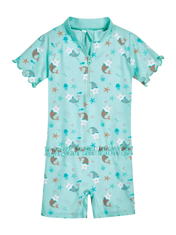 PLAYSHOES PLAYSHOES UV-zaštita 'Einhornmeerkatze'  smeđa / menta / bijela