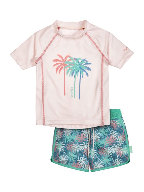 PLAYSHOES PLAYSHOES UV-zaštita 'Palmen'  ecru/prljavo bijela / plava / miks boja