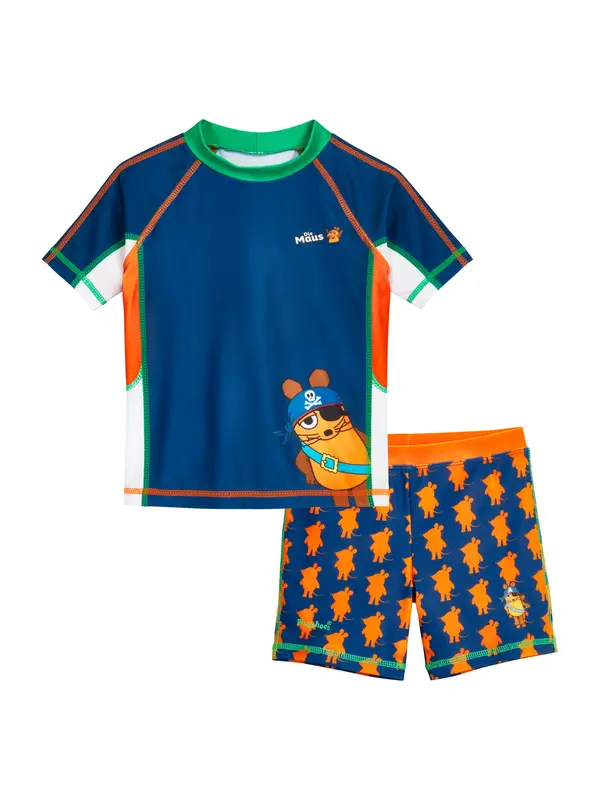 PLAYSHOES PLAYSHOES UV-zaštita 'Pirat'  tamno plava / zelena / tamno narančasta / boja vina