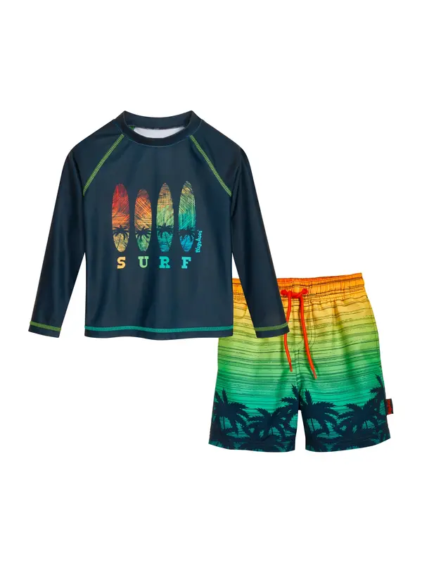 PLAYSHOES PLAYSHOES UV-zaštita 'Surf'  morsko plava / zelena / svijetlozelena / narančasta