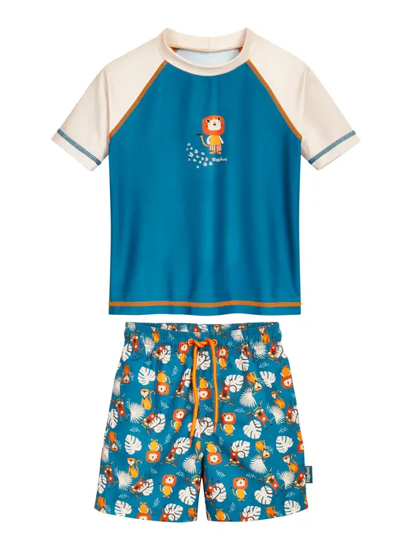 PLAYSHOES PLAYSHOES UV-zaštita  svijetlobež / petrol / narančasta / bijela