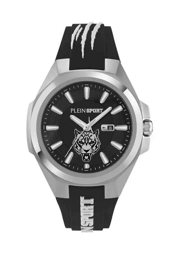Plein Sport Plein Sport Analogni sat 'Tigermaster'  crna / srebro