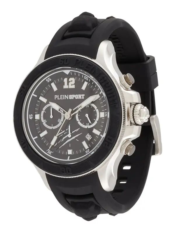 Plein Sport Plein Sport Analogni sat 'Warrior Tech'  crna / srebro