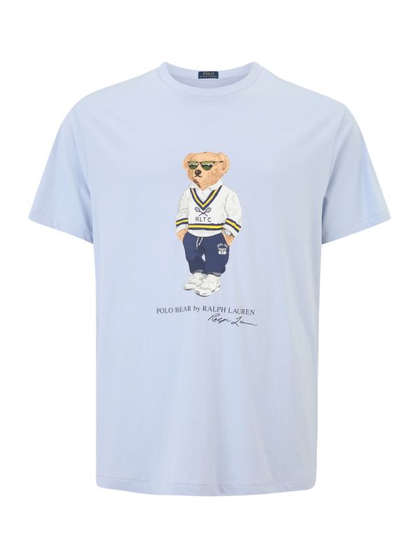 Polo Ralph Lauren Big & Tall Polo Ralph Lauren Big & Tall Majica 'SSCNCLSM1'  boja devine dlake (camel) / morsko plava / svijetloplava / bijela