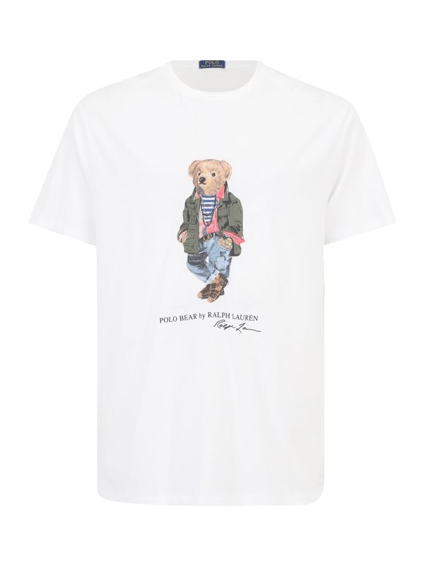 Polo Ralph Lauren Big & Tall Polo Ralph Lauren Big & Tall Majica  svijetloplava / svijetlosmeđa / crvena / prljavo bijela