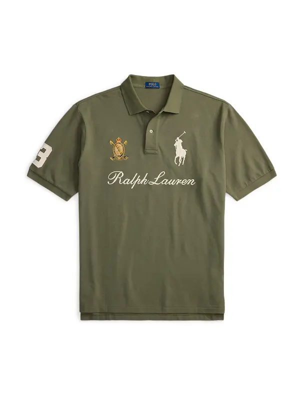 Polo Ralph Lauren Big & Tall Polo Ralph Lauren Big & Tall Majica  tamo žuta / maslinasta / crna / bijela
