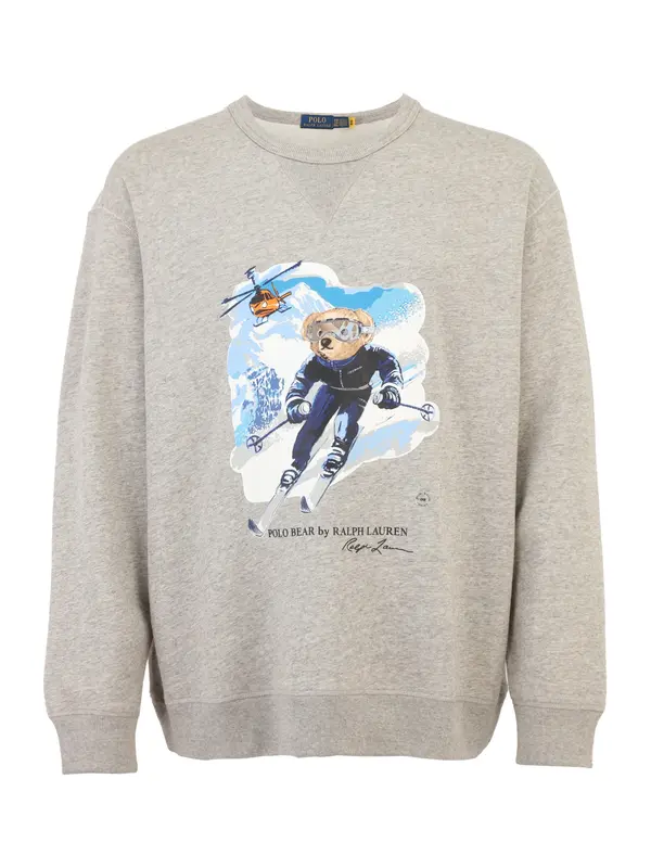 Polo Ralph Lauren Big & Tall Polo Ralph Lauren Big & Tall Sweater majica  svijetloplava / tamno plava / siva melange / bijela