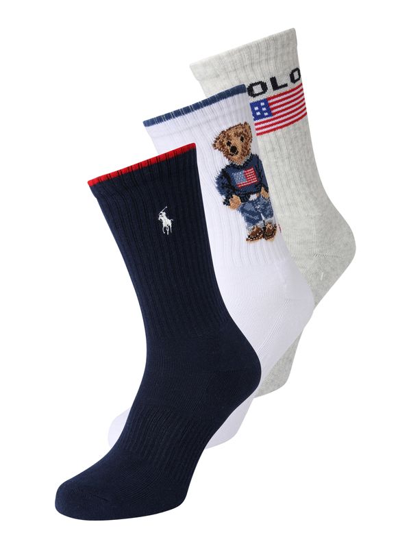 Polo Ralph Lauren Polo Ralph Lauren Čarape  mornarsko plava / svijetlosiva / crvena / bijela