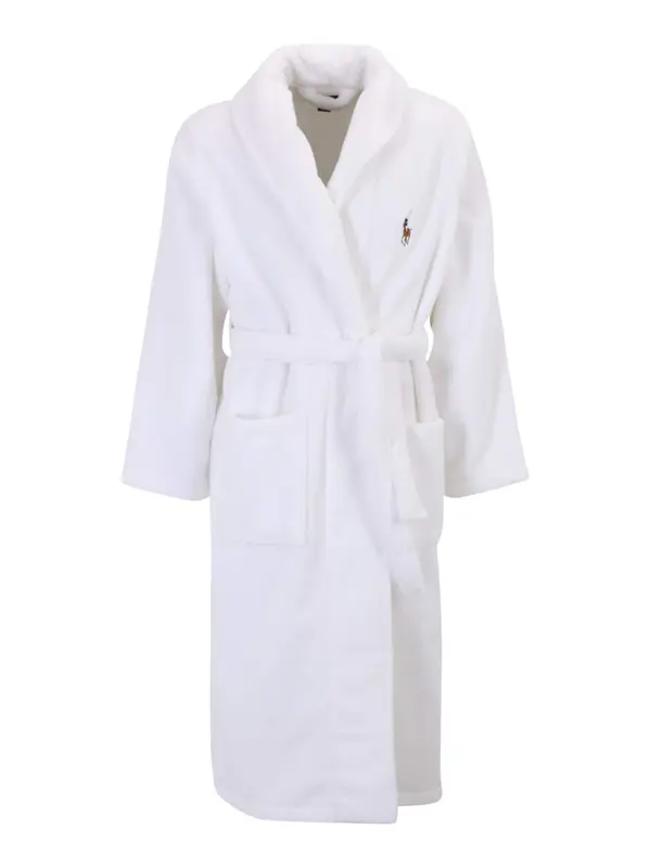Polo Ralph Lauren Polo Ralph Lauren Dugi kupaći ogrtač  smeđa / crvena / bijela