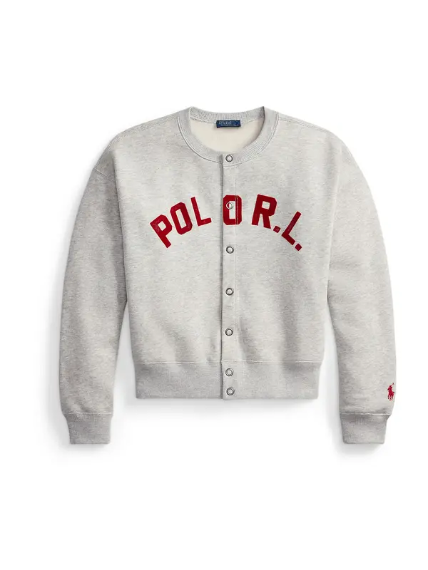 Polo Ralph Lauren Polo Ralph Lauren Gornji dio trenirke 'ARCTIC'  svijetlosiva / bordo