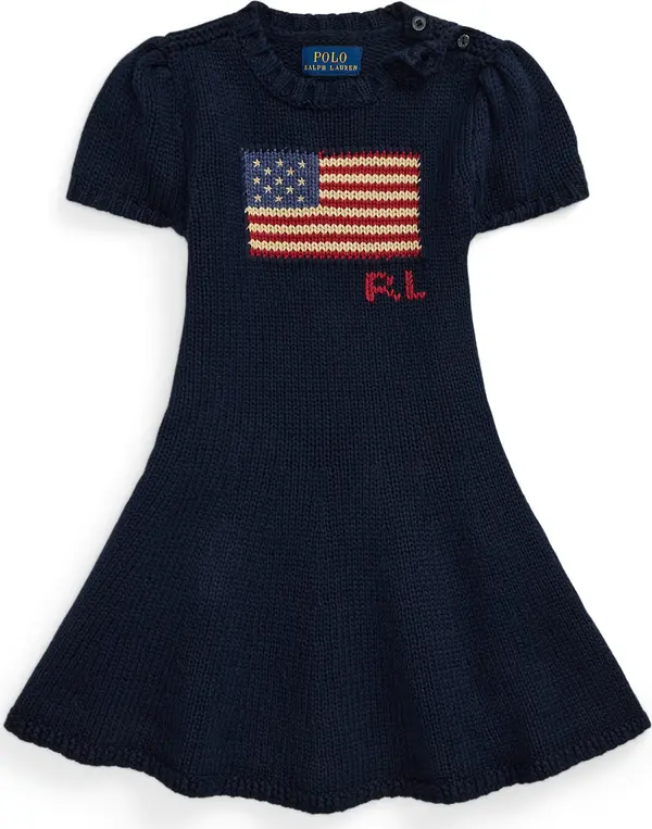Polo Ralph Lauren Polo Ralph Lauren Haljina  bež / mornarsko plava / crvena