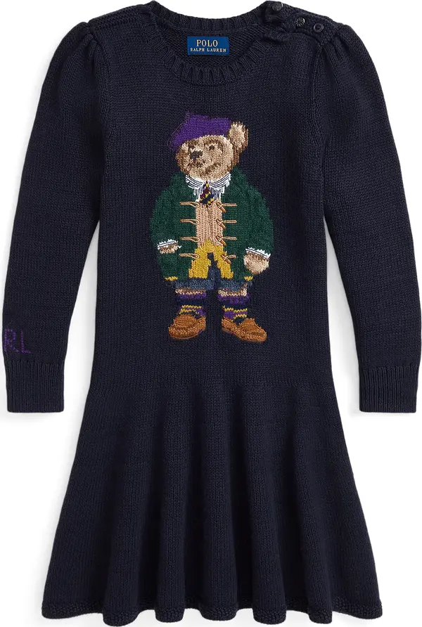 Polo Ralph Lauren Polo Ralph Lauren Haljina  bež / mornarsko plava / tamno zelena / bijela