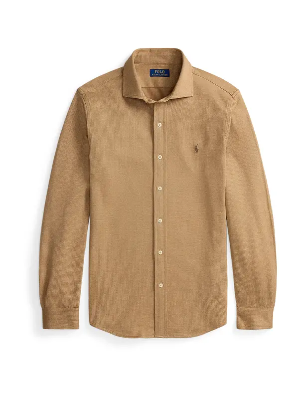 Polo Ralph Lauren Polo Ralph Lauren Košulja  boja devine dlake (camel) / bijela
