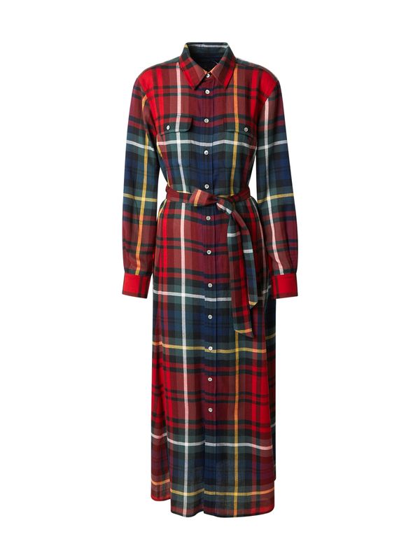 Polo Ralph Lauren Polo Ralph Lauren Košulja haljina  plava / žuta / smaragdno zelena / crvena