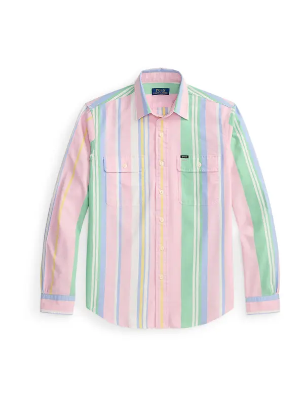 Polo Ralph Lauren Polo Ralph Lauren Košulja 'OXFORD'  nebesko plava / žuta / svijetlozelena / roza / bijela