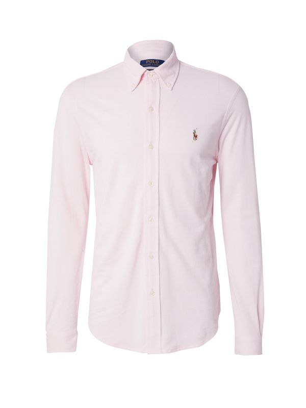 Polo Ralph Lauren Polo Ralph Lauren Košulja  svijetlobež / smeđa / kraljevski zelena / rosé