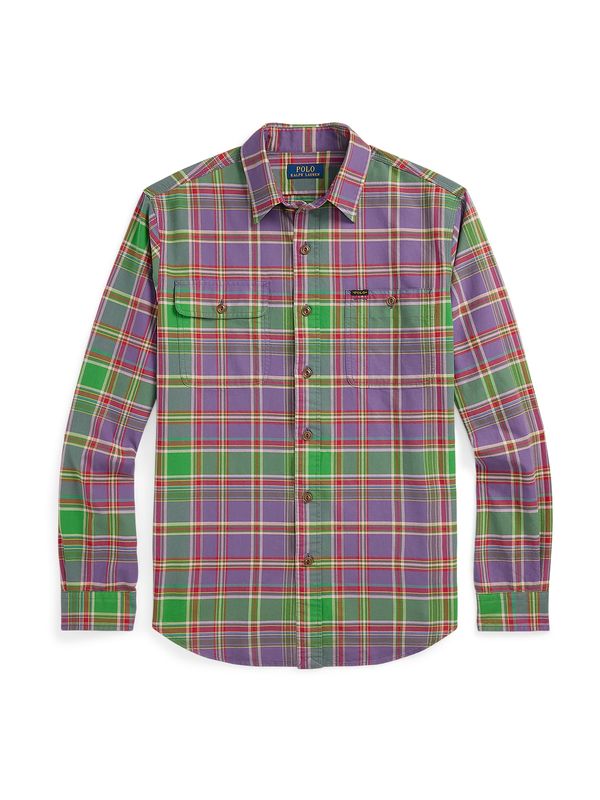 Polo Ralph Lauren Polo Ralph Lauren Košulja  zelena / svijetlozelena / ljubičasta / roza