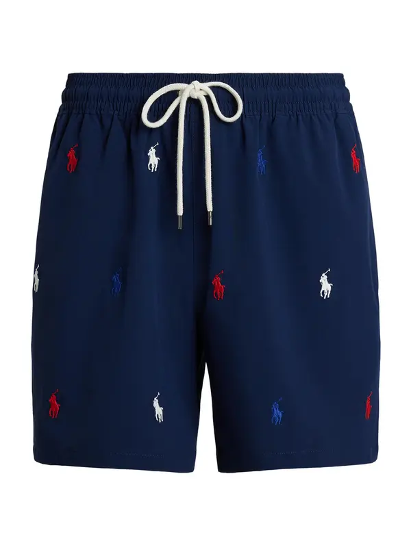 Polo Ralph Lauren Polo Ralph Lauren Kupaće hlače 'Traveler'  mornarsko plava / crvena / bijela
