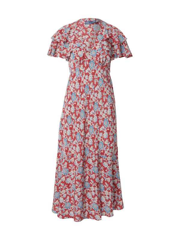 Polo Ralph Lauren Polo Ralph Lauren Ljetna haljina  svijetloplava / krvavo crvena / bijela