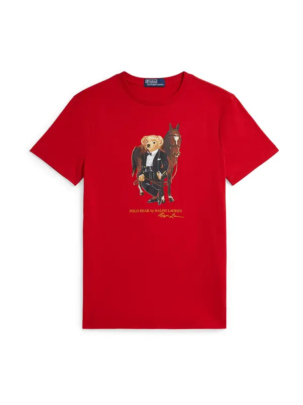 Polo Ralph Lauren Polo Ralph Lauren Majica  bež / smeđa / crvena / crna