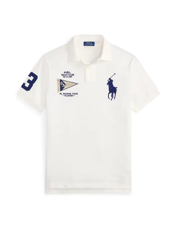 Polo Ralph Lauren Polo Ralph Lauren Majica  bež / tamno plava / bijela