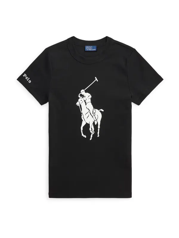 Polo Ralph Lauren Polo Ralph Lauren Majica  crna / prljavo bijela