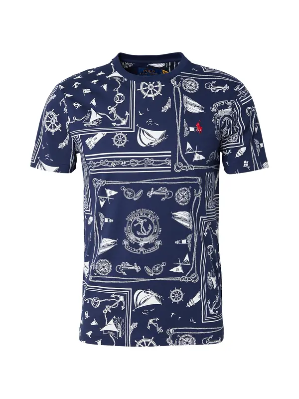 Polo Ralph Lauren Polo Ralph Lauren Majica  mornarsko plava / bijela