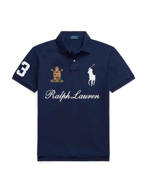Polo Ralph Lauren Polo Ralph Lauren Majica  mornarsko plava / žuta / rubin crvena / bijela