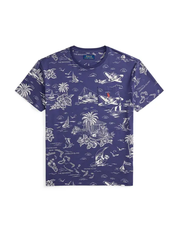 Polo Ralph Lauren Polo Ralph Lauren Majica  morsko plava / bijela