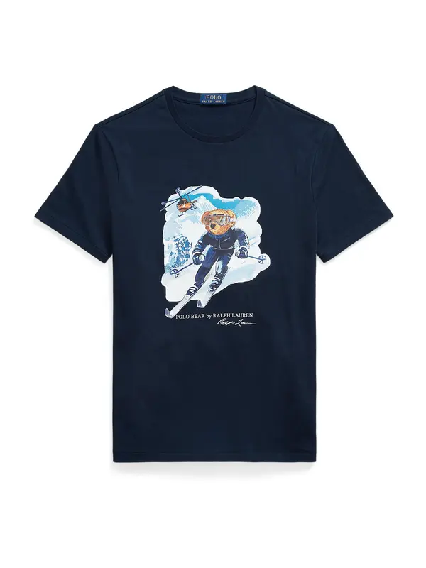 Polo Ralph Lauren Polo Ralph Lauren Majica  plava / mornarsko plava / smeđa / bijela