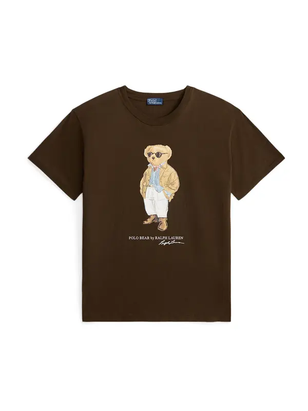 Polo Ralph Lauren Polo Ralph Lauren Majica  svijetloplava / svijetlosmeđa / tamno smeđa / bijela