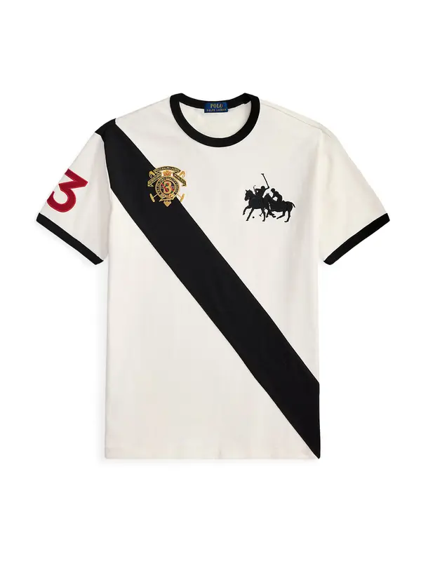 Polo Ralph Lauren Polo Ralph Lauren Majica  zlatna / crvena / crna / bijela
