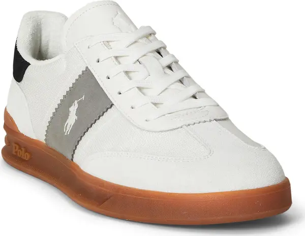 Polo Ralph Lauren Polo Ralph Lauren Niske tenisice 'AERA'  siva / crna / bijela