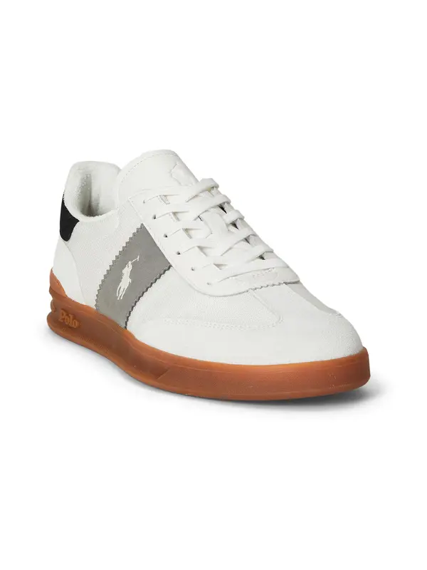 Polo Ralph Lauren Polo Ralph Lauren Niske tenisice 'AERA'  siva / crna / bijela