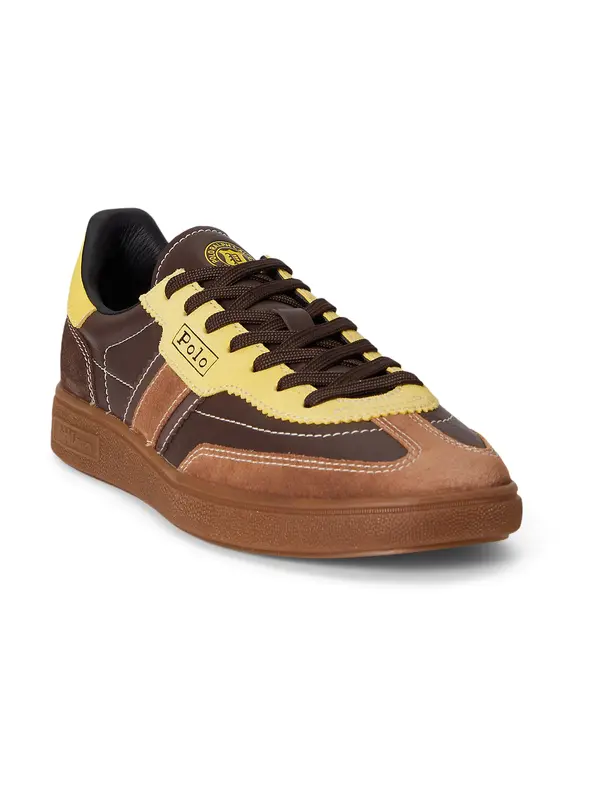 Polo Ralph Lauren Polo Ralph Lauren Niske tenisice 'BEDFORD'  karamela / tamno smeđa / svijetložuta