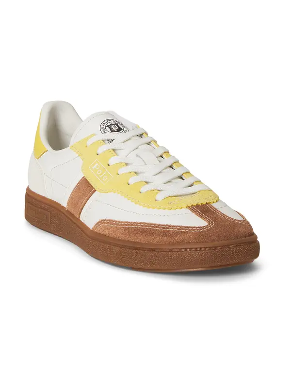 Polo Ralph Lauren Polo Ralph Lauren Niske tenisice 'BEDFORD'  smeđa / žuta / bijela