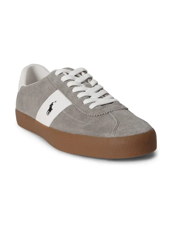 Polo Ralph Lauren Polo Ralph Lauren Niske tenisice 'COURT'  siva / bijela