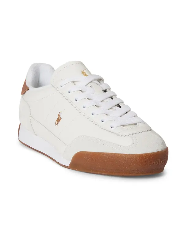 Polo Ralph Lauren Polo Ralph Lauren Niske tenisice 'HESTER'  karamela / bijela