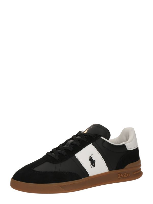Polo Ralph Lauren Polo Ralph Lauren Niske tenisice 'HRT AERA'  crna / bijela