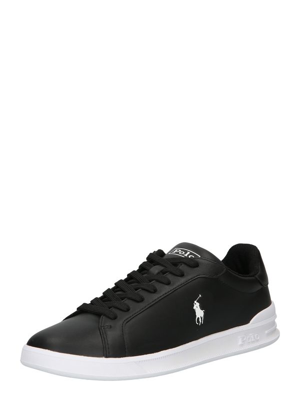 Polo Ralph Lauren Polo Ralph Lauren Niske tenisice 'HRT CT II-SNEAKERS-HIGH TOP LA'  crna / bijela