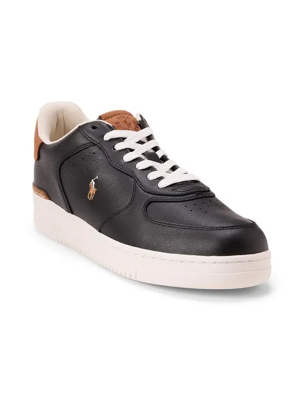 Polo Ralph Lauren Polo Ralph Lauren Niske tenisice 'MASTERS'  smeđa / crna