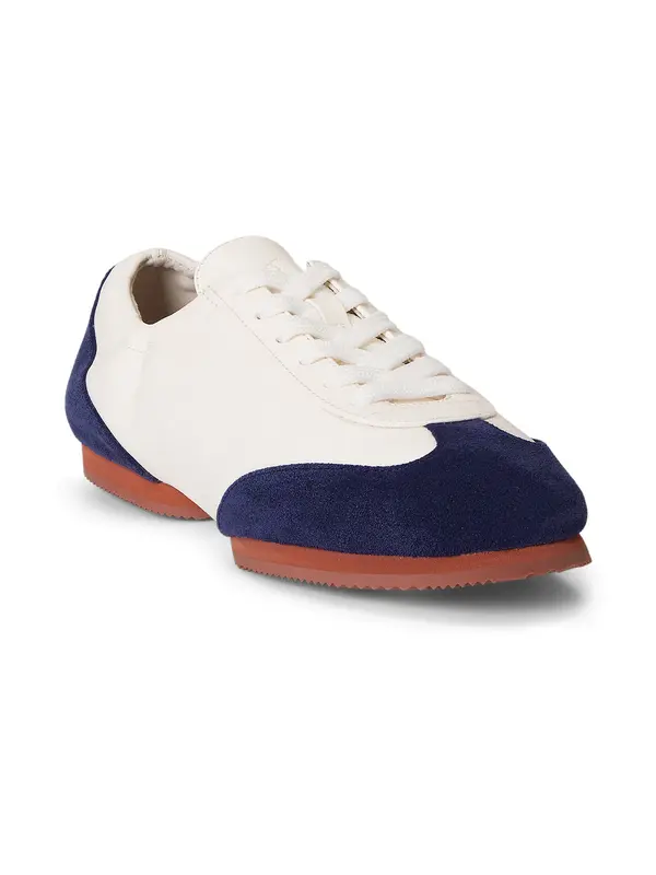 Polo Ralph Lauren Polo Ralph Lauren Niske tenisice 'SWN BLRINA'  boja pijeska / mornarsko plava